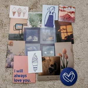 Sticker Pack - 13 Stickers (pink, blue, red, valentine’s day, love, y2k)